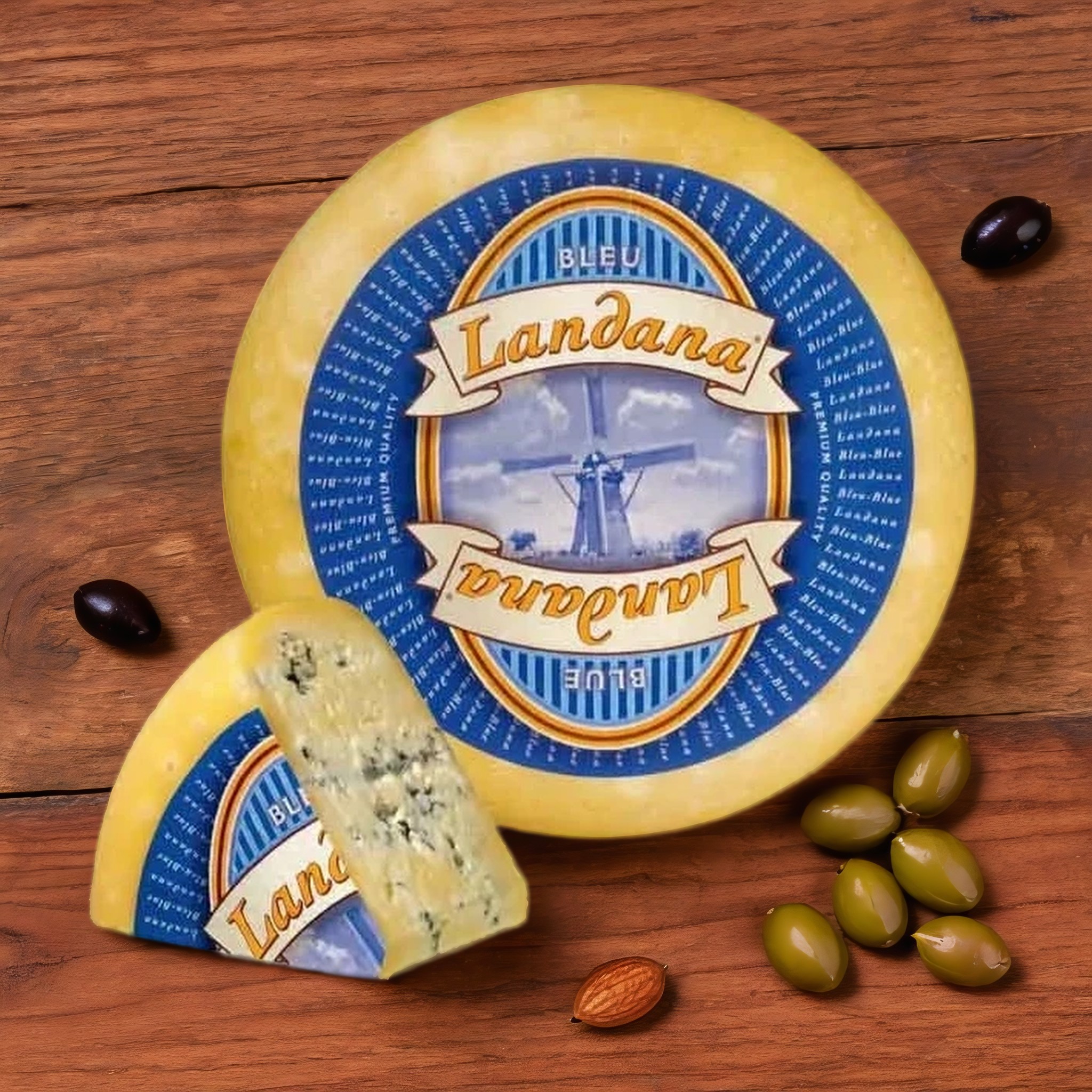 Мягкий сыр с голубой плесень Landana BLUE, 1 кг.