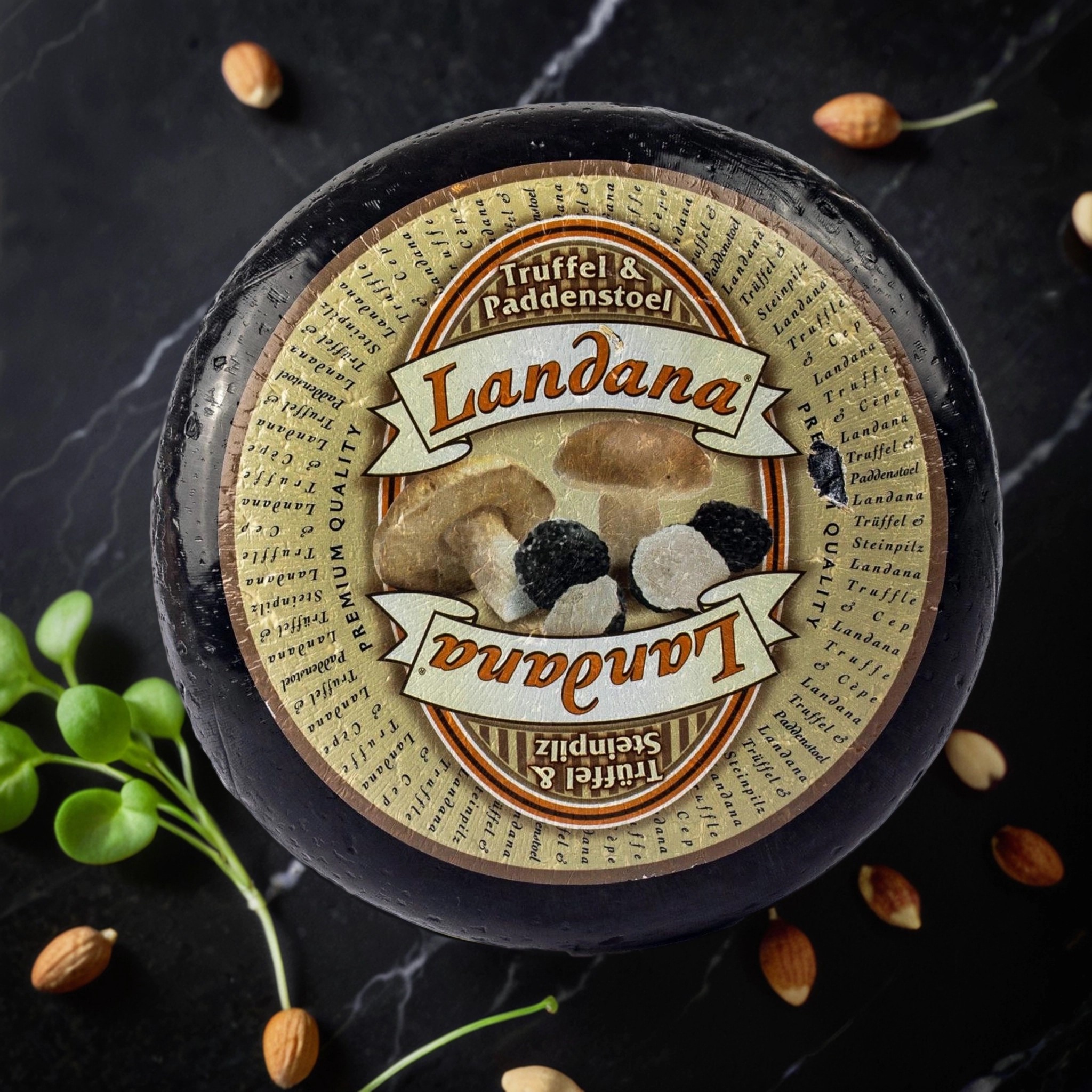Полутвердый сыр  с трюфелем и белыми грибами, Landana , 250 гр.