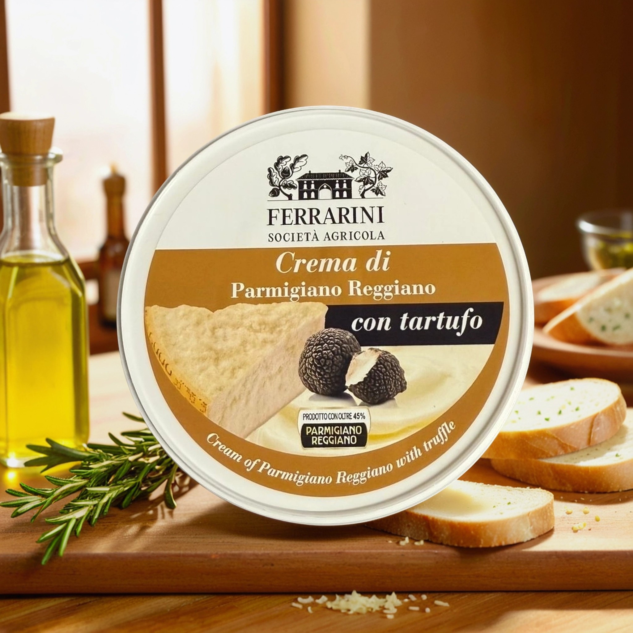 Мягкий сыр (крем-сыр) из пармезана с трюфелем (Parmigiano Reggiano), 125гр.